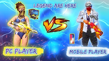 Mobile Player Vs PC Player 1v1  challenge || free fire🔥 || who is win? #freefire #garenafreefire