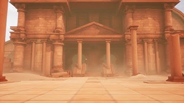 Stylized Desert Temple Pack Trailer