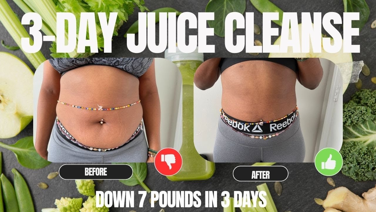 I LOST 7LBS IN 3 DAYS!! 3 DAY JUICE CLEANSE for Health, Weight