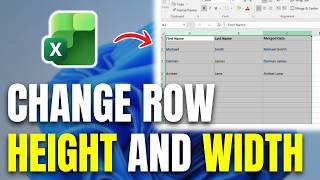 How to Change Row Height and Column Width in Excel (Tutorial)