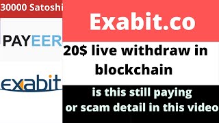 Exabit.co withdraw proof | 20$ Live withdraw payeer | exabit.co full review | exabit legit or scam