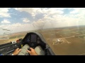 Glider Landing in Cotton Field During Contest