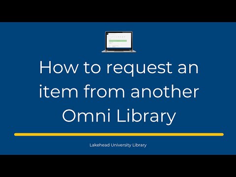 How to request an item from another Omni library