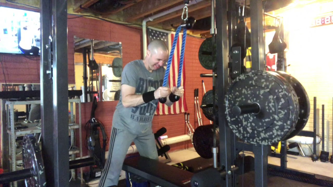 Dual Rope Pushdowns Dual Rope Tricep Pushdown - YouTube