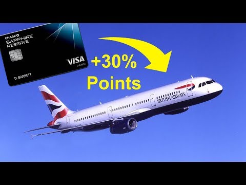 NEW Chase 30% Bonus On Points Transfers to British Airways