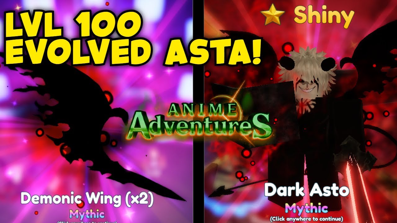 NEW MYTHIC ASTA ASTO HAS OP EVO 50 DMG SHOWCASE ANIME ADVENTURES TD  ROBLOX  YouTube