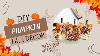 Fall DIY Pumpkin for your Home Decor | DIY Pumpkin Craft | Simple & Fast to make🍁🍁🍁🍁