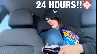 Provela sam 24 sata u autu!!😱🚗