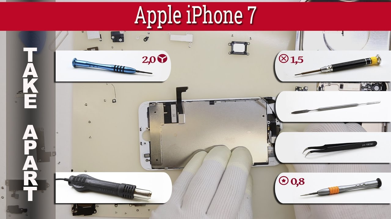 How To Disassemble Apple Iphone 7 A1660 A1778 A1779 Take Apart Tutorial Youtube