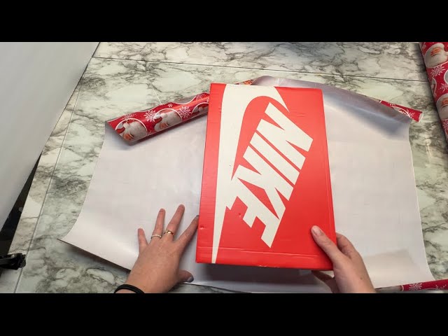 HOW TO WRAP A SHOE BOX- Everyone Wraps Shoe Boxes Wrong — Do This