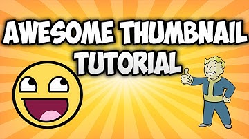 How To Make Thumbnails For Youtube Videos! Photoshop Tutorial