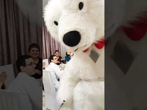 Уфимский Мишка поздравил именинницу с юбилеем 🥳🥰 #уфа #уфимскиймишка