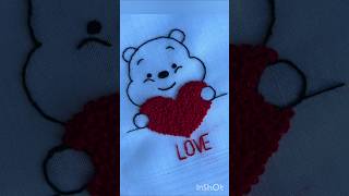 panda love embroidery tutorial #love #handbroidery #trending #shorts #viral #embroidery