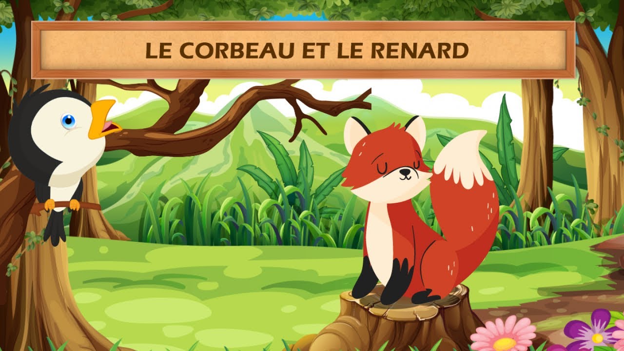 Le Monde d'Hugo - Le Corbeau et le Renard - Fables de La Fontaine - YouTube