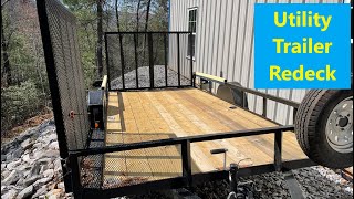 Utility Trailer Deck Replacement and Rebuild w Dr  Joe