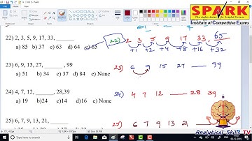 Number series || question 21-25 || spark institute || easy arithmetic || By Krishna sir