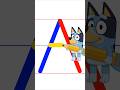 Letter A Writing Practice with Bluey | Colorful ABC Tracing Fun