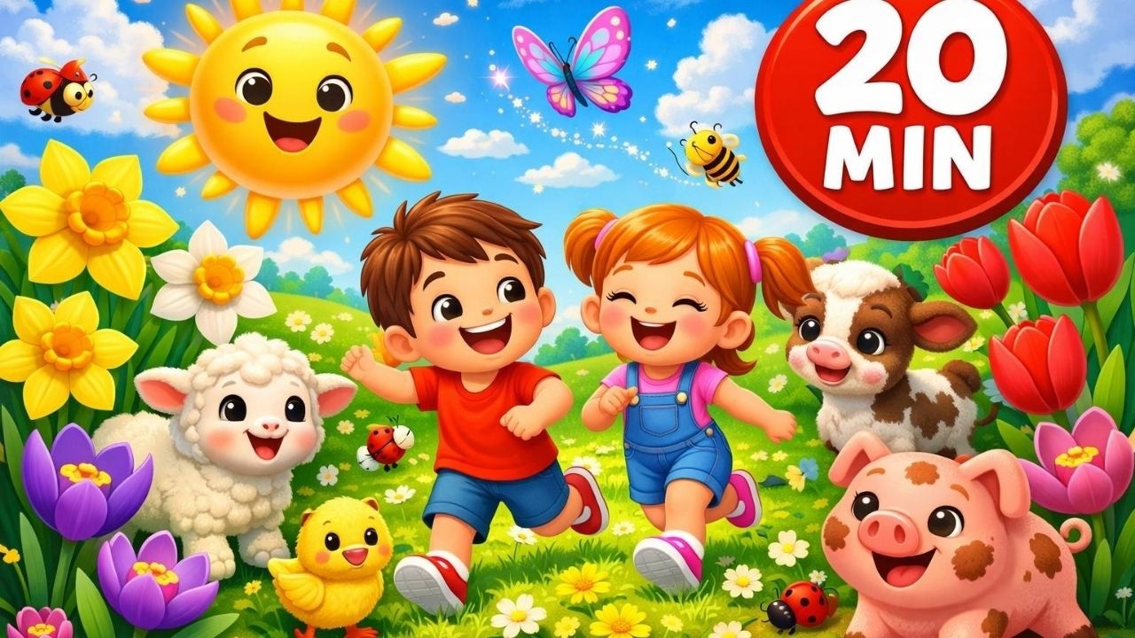 Colaj 20 Min+ de Cântece de Primăvară pentru Copii