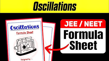Class 11 Physics Formula Sheet of Oscillations | Class 11 Physics Chapter 14 Formulas | @Notes_Mitra