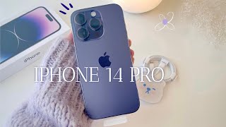 Unboxing iPhone 14 Pro + Accessories ✨ 💜