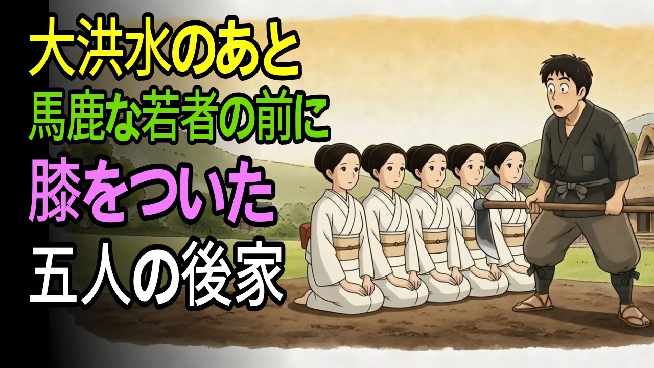 #昔話 #民話 #朗読 #聴き流し #感動する話. 11人が消えた村で「馬鹿」と呼ばれた男が、5人の未亡人と子供たちを守り抜いた驚きの正体