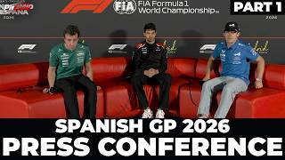 F1 Pre Race Drivers Press Conference | Spanish Grand Prix 2026 | PART 1