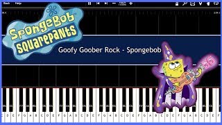 Goofy Goober Rock - Spongebob (Synthesia) [Tutorial] [Instrumental Video] [Download] chords