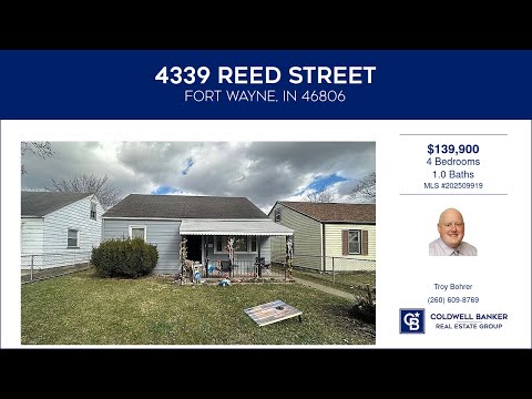 4339 Reed Street, Fort Wayne, IN home video tour