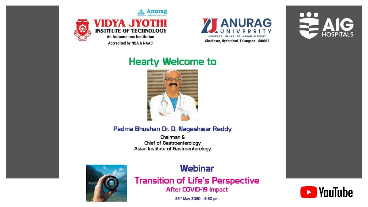 Nageshwar Reddy Transition of Life's Perspective: After COVID-19 Impact | Dr. D ...