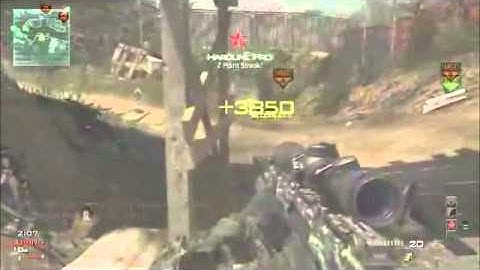 1 bullet 2 kills quick scope MW3 Search & Destroy