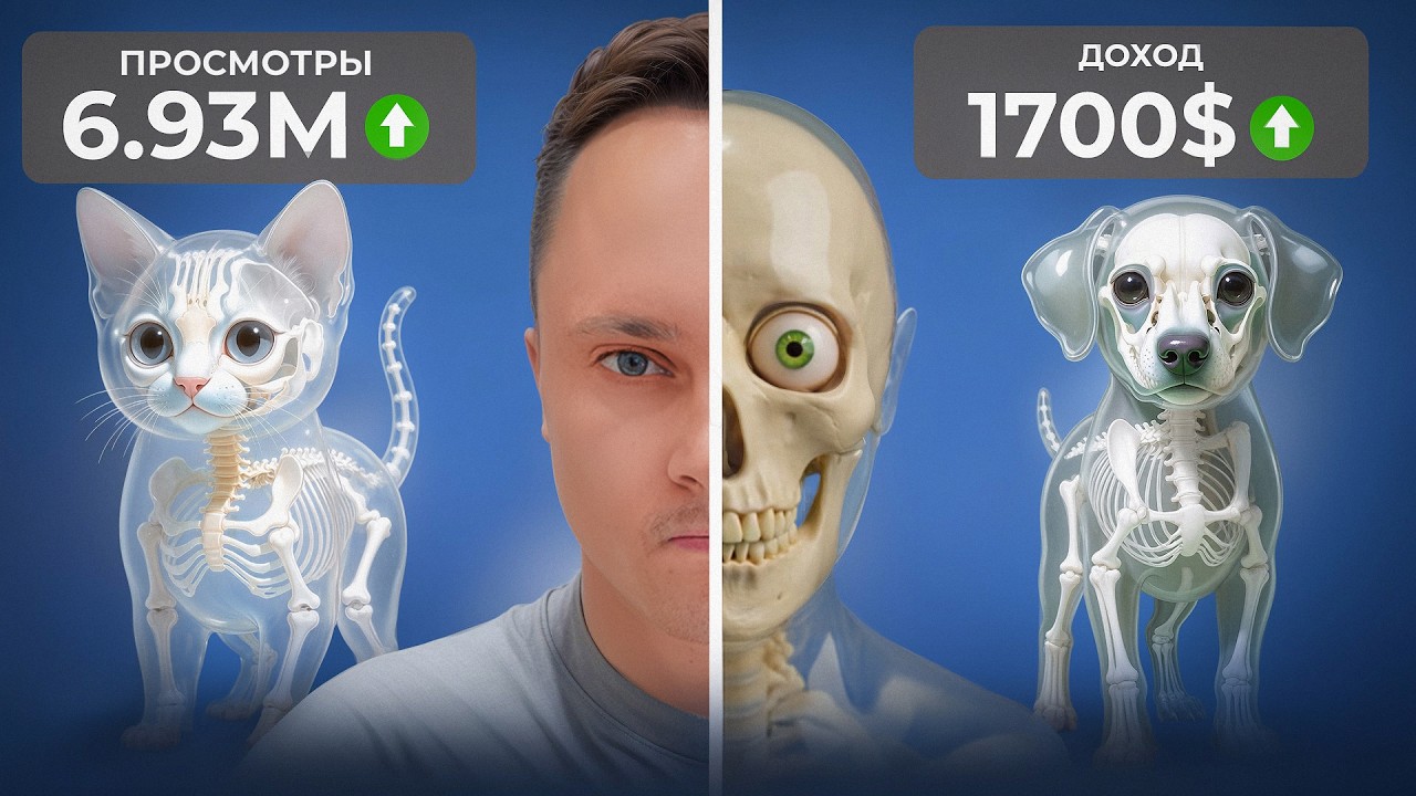 Я нашёл хайп НИШУ 2026: Animal Skeleton — Гайд + Нейросети