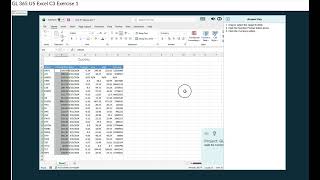 FCC BT 379 GL 365 U5 Excel C3 Exercise 1 Instructions