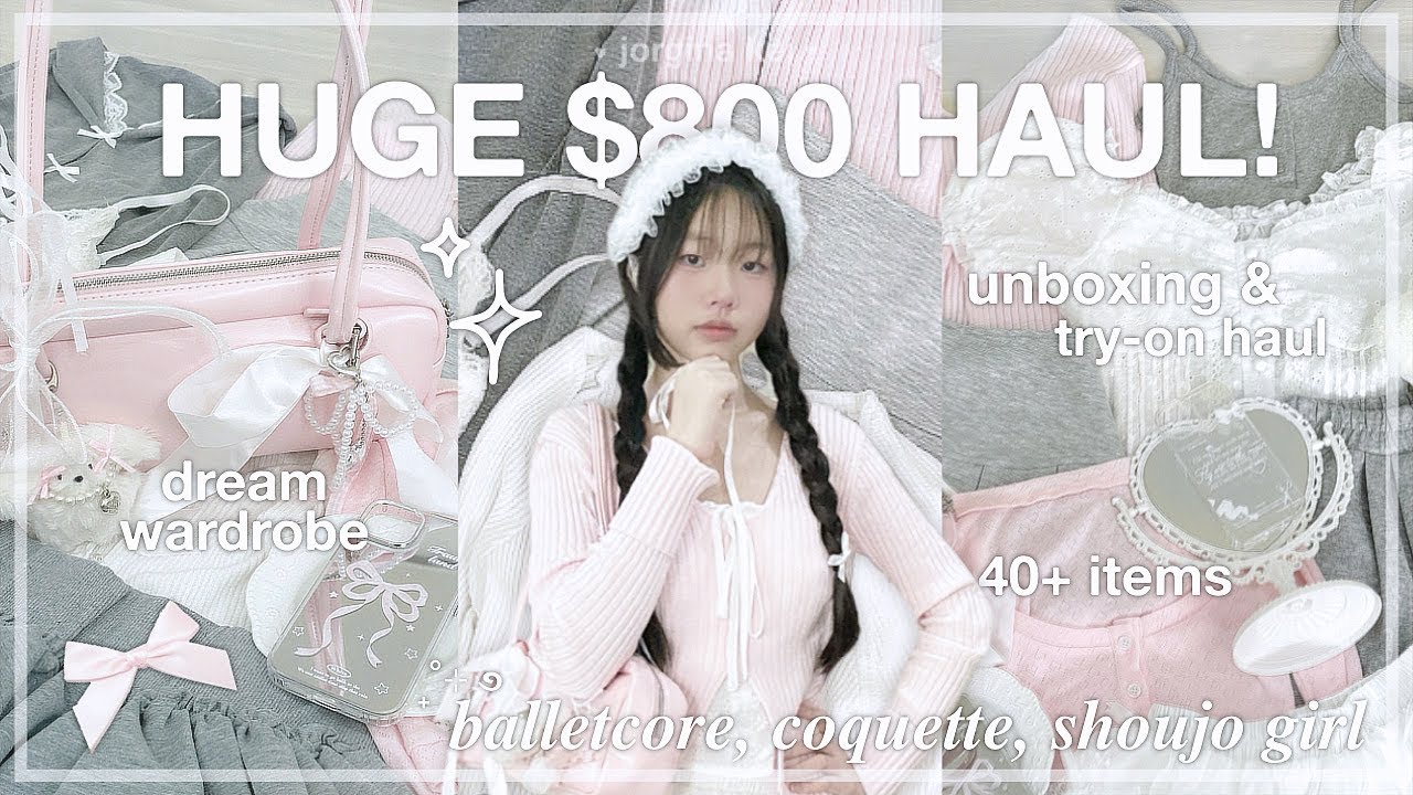$800 HUGE try-on haul! 🎀 (40+ items) | Lewkin, Jeulia, Fanci.me, Taobao, & Temu | jorginakei