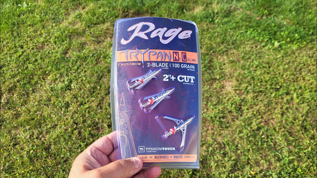 Эффективность режущего наконечника Rage Trypan, 100 гран, 2 дюйма + брод