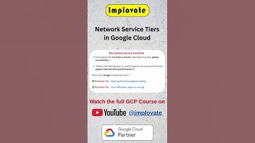 Network Service Tiers in Google Cloud 🌐 | Explained in 1 Minute | GCP #implovate #gcp #googlecloud