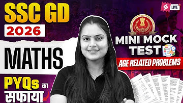 SSC GD Mini Mock Test 2026 | Age Related Problems One Shot for SSC GD 2026 | Nisha Mam | Testbook