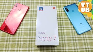 Xiaomi Redmi Note 7 Распаковка рядом с Honor 8x и Redmi Note 5