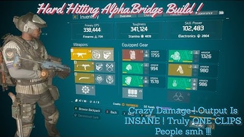 The Division - 1.6 Best PvP AlphaBridge Build ! Output Of Build Is Crazy ! INSANE DAMAGE !