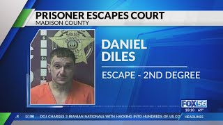 Madison County Sheriff's Office searching for escaped inmate