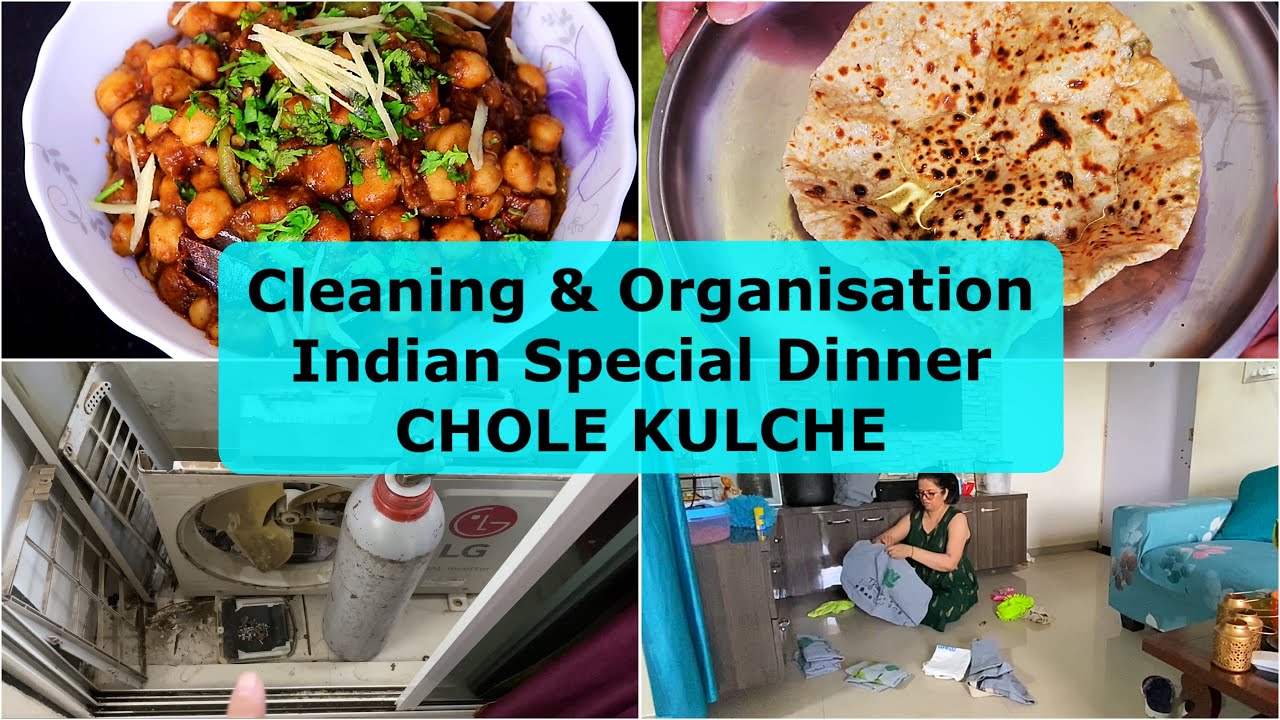 Indian Mom Cleaning & Cooking Vlog | Making CHIKKAD CHOLE & KULCHE (Roti Style) | Cook & Clean