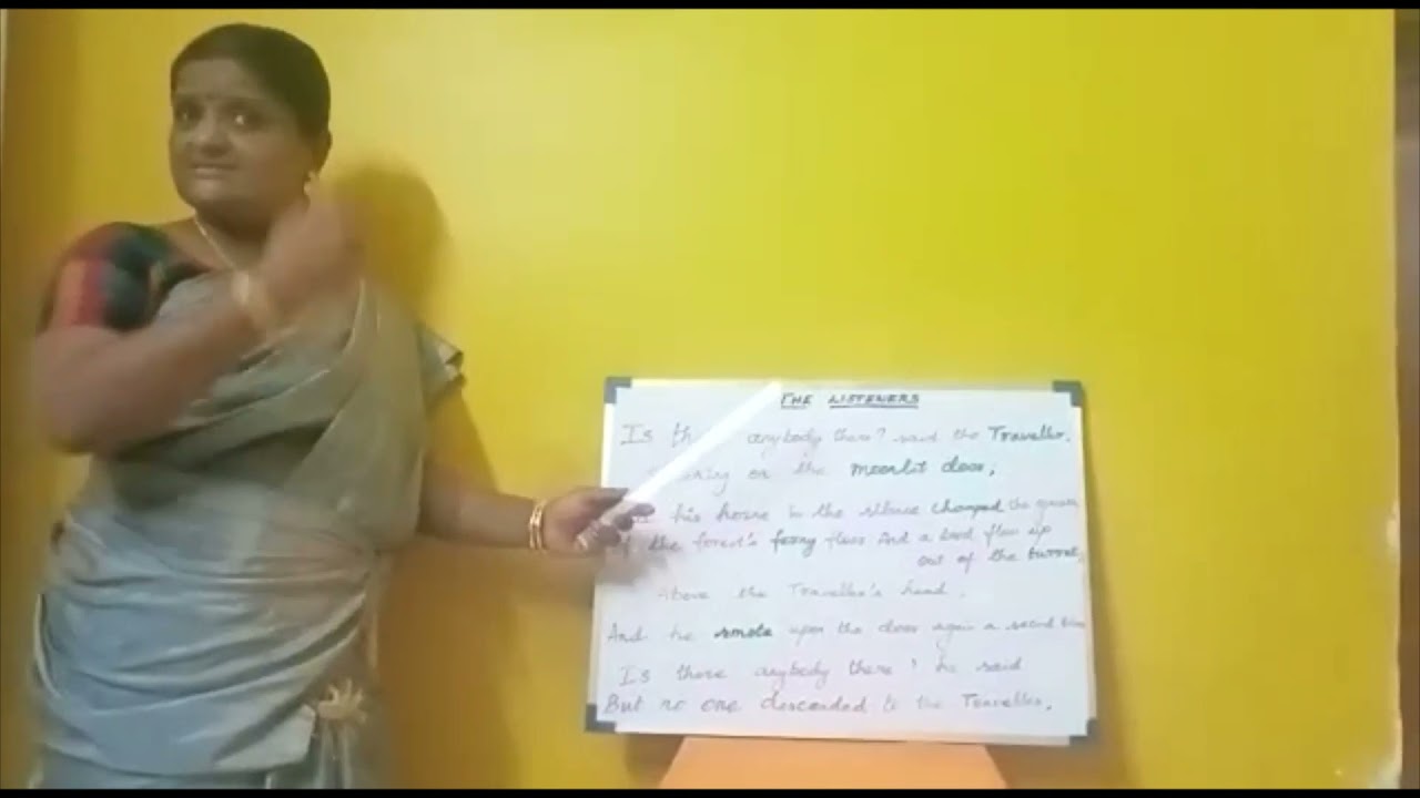 ENGLISH POEM LISTENERS PART 1