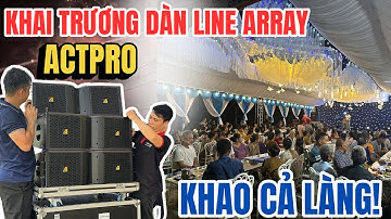 Full Quá Trình Lắp Dàn Line Array Actpro Trị Giá Hơn 200TR – Biến Sân Khấu Cưới Thành Đại Nhạc Hội