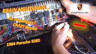 This Porsche Melted my BRAIN ('84 928S Crazy Headlights Repair - Part 2)