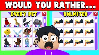 Adopt Me Would You Rather.. (CHALLENGE)