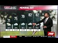 First Alert Forecast: Stormy Memorial Day Ahead