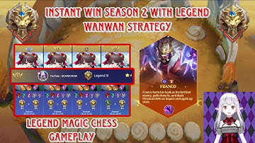 OVERPOWERED LEGEND WANWAN BUILD FOR SEASON 2 - BEST SYNERGY COMBO - MAGIC CHESS GO GO