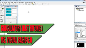 MEMBUAT APLIKASI KALKULATOR SEDERHANA DENGAN MS. VISUAL BASIC 6.0
