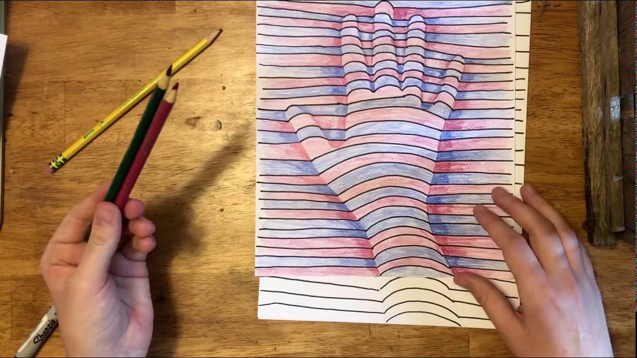 op art hand project