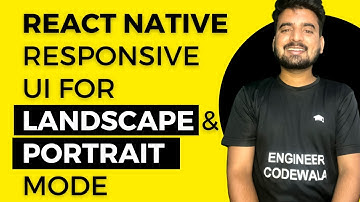 React Native Responsive UI for Landscape & Portrait Mode 🔥 | In Hindi | Engineer Codewala