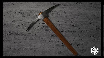 Modeling | iron pickaxe | Blender Timelapse | Blender Demir Kazma